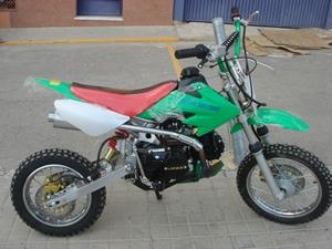 Minimoto de Cross con embrague con tubo de escape de competición ref:0011